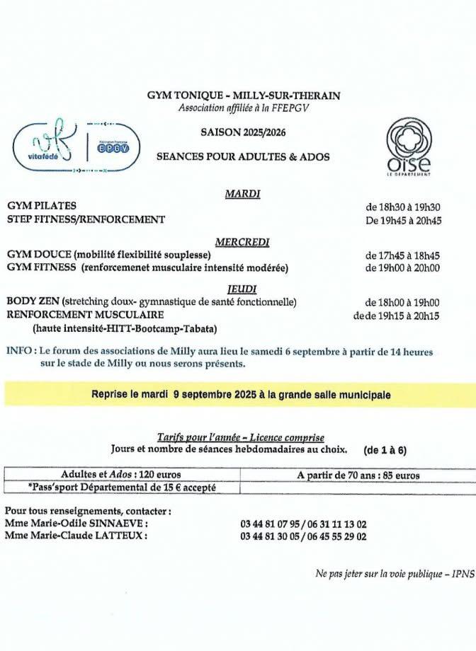 2025 2026 Gym tonic